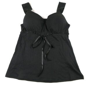 BANDOLINOBLU early 2000s black sleeveless built-in padded bra top Size M
